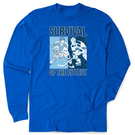Hockey Tshirt Long Sleeve - Survival of the Fittest