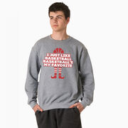 Basketball Crewneck Sweatshirt  - Basketball's My Favorite