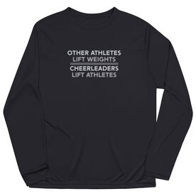 Cheerleading Long Sleeve Performance Tee - Cheerleaders Lift Athletes