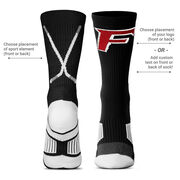 Custom Hockey Woven Mid-Calf Socks - Logo