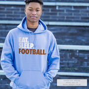 Football Hooded Sweatshirt - Eat. Sleep. Football.