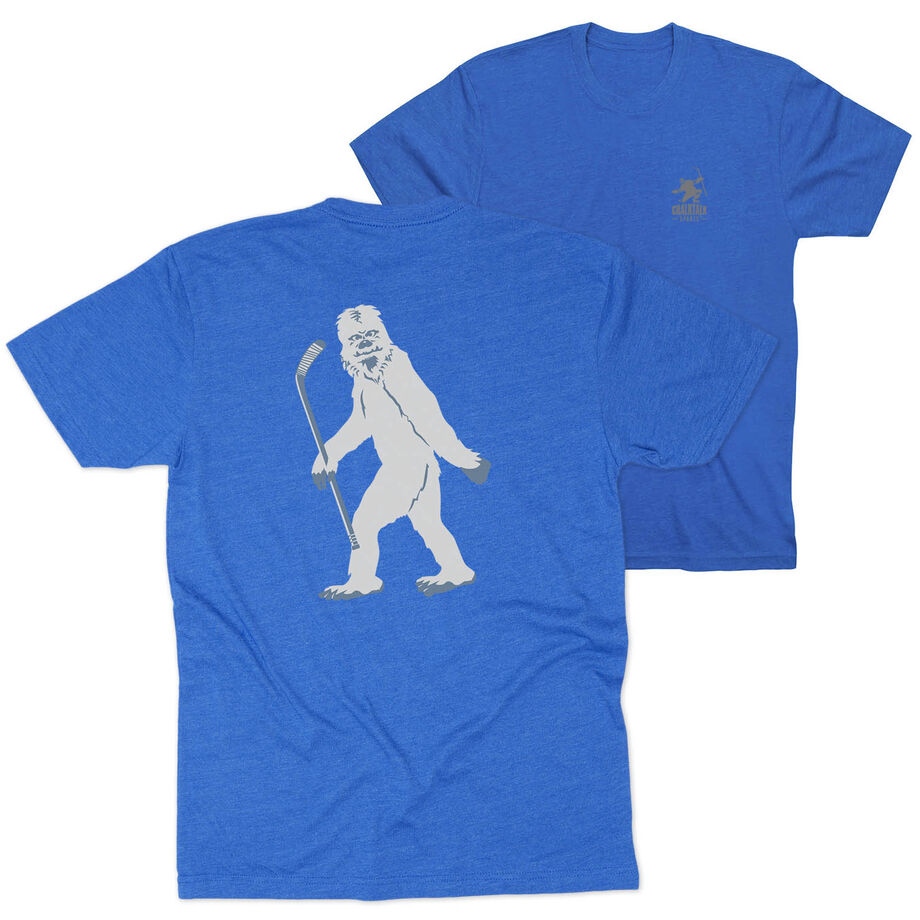 Hockey Short Sleeve T-Shirt - Yeti (Back Design)