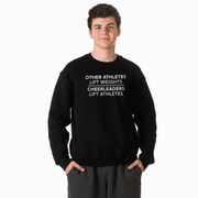 Cheerleading Crewneck Sweatshirt - Cheerleaders Lift Athletes