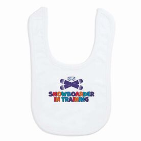 Snowboarding Baby Bib - Snowboarder in Training