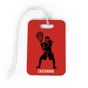 Girls Lacrosse Bag/Luggage Tag - Personalized Goalie