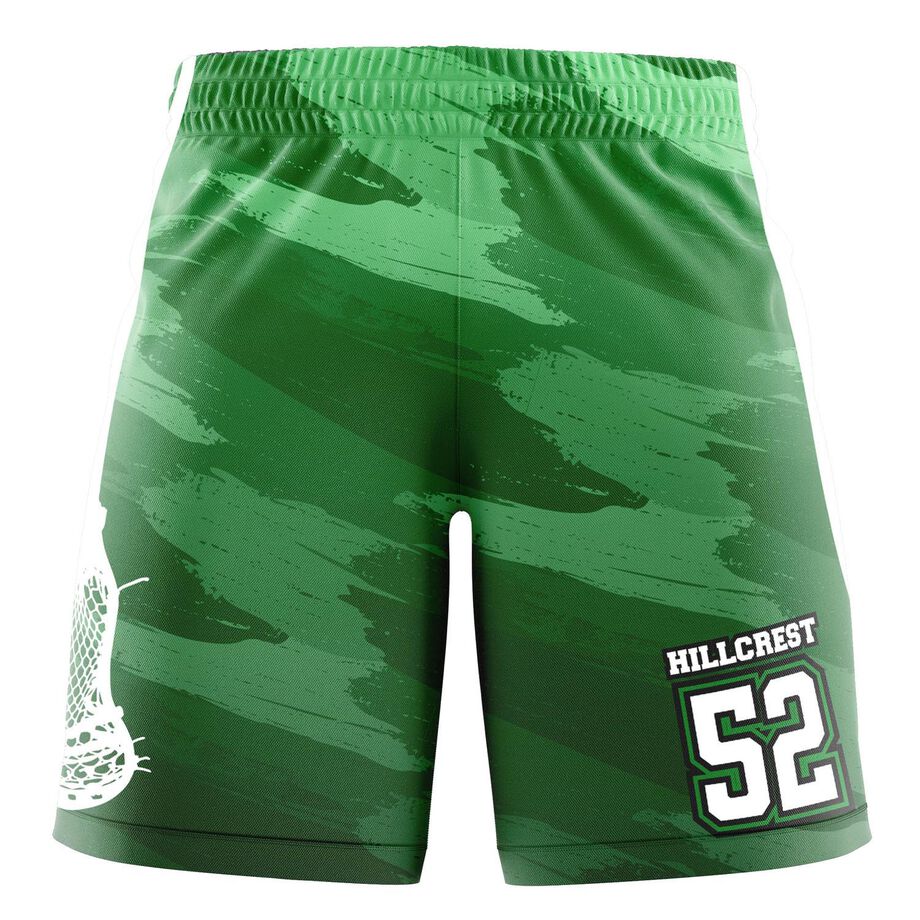 Custom Team Shorts - Guys Lacrosse Brush Stroke