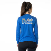 Pickleball Tshirt Long Sleeve - Eat. Sleep. Pickleball (Back Design)
