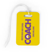 Swimming Bag/Luggage Tag - Personalized Coach