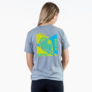 Tennis Short Sleeve T-Shirt - Let's Raise A Racket (Back Design)