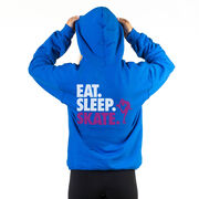 Figure Skating Hooded Sweatshirt - Eat. Sleep. Skate. (Back Design)