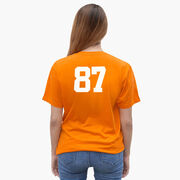 Soccer Tshirt Short Sleeve Soccer Silhouette Girl