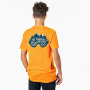 Skiing Short Sleeve T-Shirt - The Mountains Are Calling (Back Design)