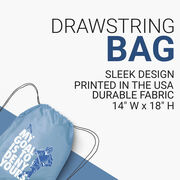 Guys Lacrosse Drawstring Backpack - My Goal Is To Deny Yours Defenseman