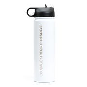 RunTechnology® Water Bottle - Courage Strength Resolve
