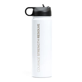 RunTechnology&reg; Water Bottle - Courage Strength Resolve