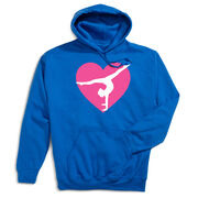 Gymnastics Hooded Sweatshirt - Gymnast Heart