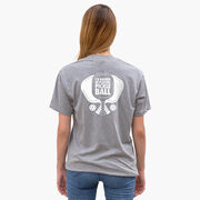 Pickleball Short Sleeve T-Shirt - I'd Rather Be Playing Pickleball (Back Design)