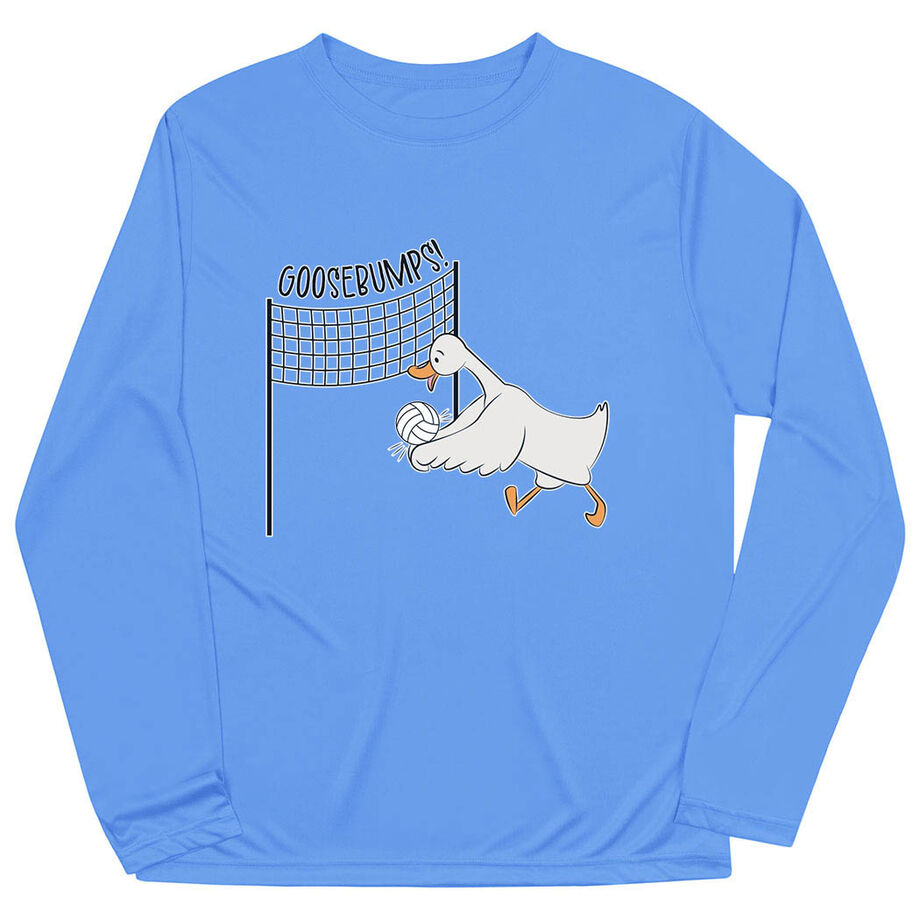 Volleyball Long Sleeve Performance Tee - Goosebumps
