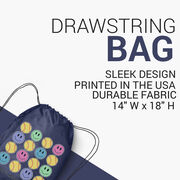 Softball Drawstring Backpack - Softball Makes Me Happy