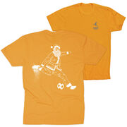 Soccer Short Sleeve T-Shirt - Santa Player (Back Design)