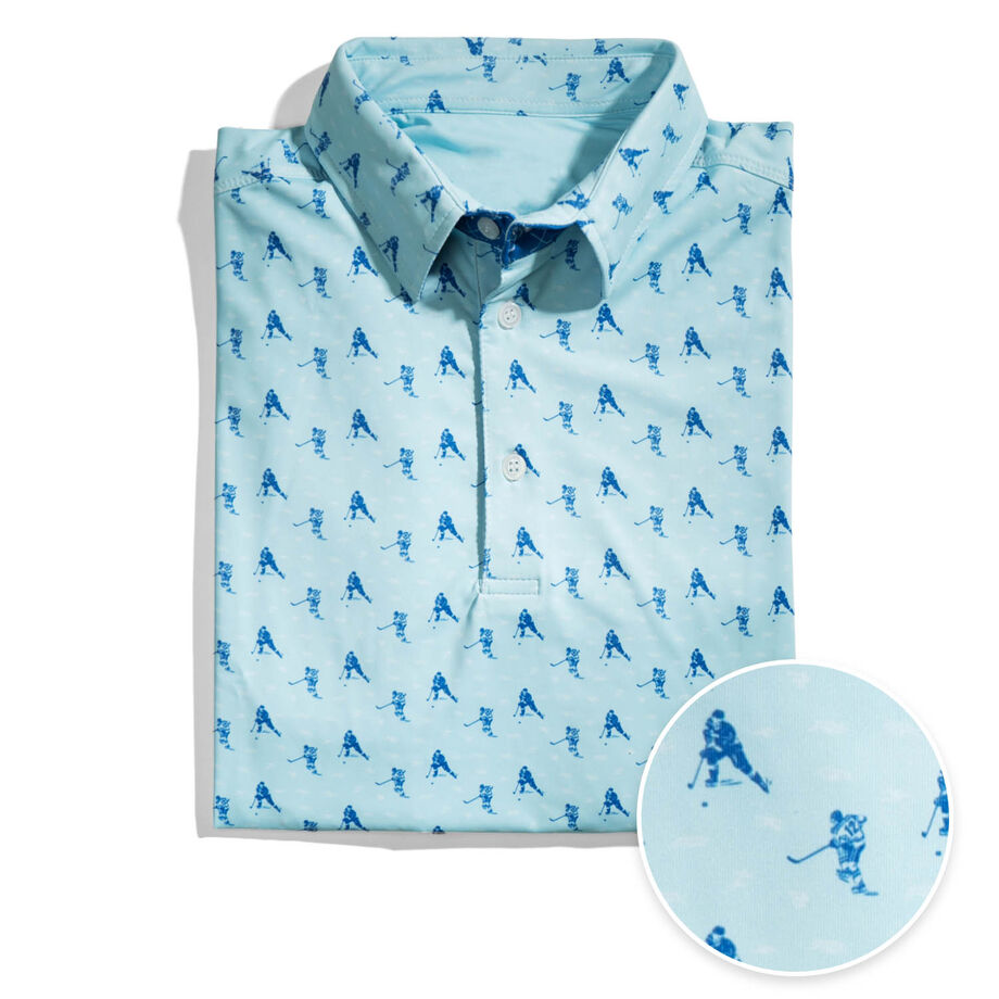 Hockey Short Sleeve Polo Shirt - Light the Lamp Hockey