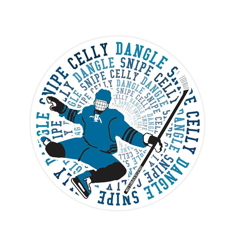 Hockey Sticker - Dangle Snipe Celly Player