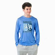 Hockey Long Sleeve Performance Tee - Survival of the Fittest