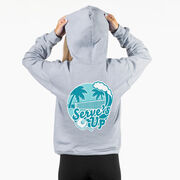 Pickleball Hooded Sweatshirt - Serve's Up (Back Design)