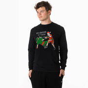 Guys Lacrosse Tshirt Long Sleeve - Checking It Twice Lacrosse