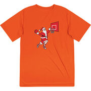 Basketball Short Sleeve Performance Tee - Slam Dunk Santa