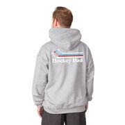 Hockey Hooded Sweatshirt - Hockey Dad Sticks (Back Design)