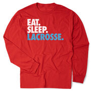 Lacrosse Tshirt Long Sleeve - Eat. Sleep. Lacrosse