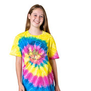 Soccer T-Shirt Short Sleeve - Soccer Words Tie Dye