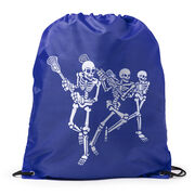Guys Lacrosse Drawstring Backpack - Skeleton Offense