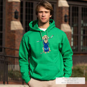 Hockey Hooded Sweatshirt - Puck The Hockey Dog