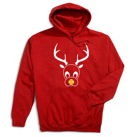 Softball Hooded Sweatshirt - Softball Reindeer