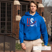 Soccer Hooded Sweatshirt - USA Patriotic