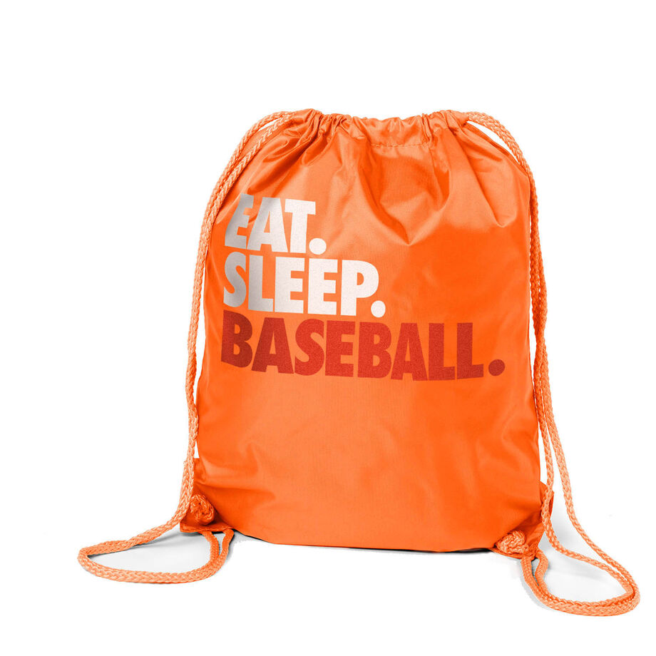 Baseball Drawstring Backpack Eat. Sleep. Baseball.
