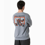 Hockey Crewneck Sweatshirt - Goal Buster (Back Design)