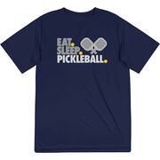 Pickleball Short Sleeve Performance Tee - Eat. Sleep. Pickleball