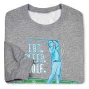 Golf Crewneck Sweatshirt - Eat. Sleep. Golf