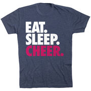 Cheerleading T-Shirt Short Sleeve Eat. Sleep. Cheer.