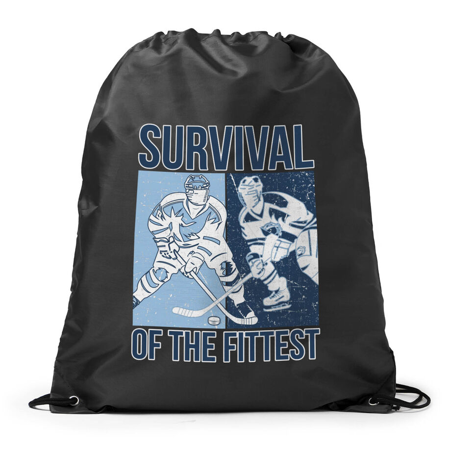 Hockey Drawstring Backpack - Survival of the Fittest