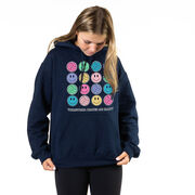 Volleyball Hooded Sweatshirt - Volleyball Makes Me Happy