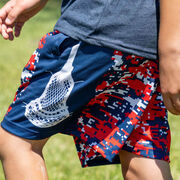 Patriotic Digital Camo Lacrosse Shorts