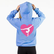 Gymnastics Hooded Sweatshirt - Gymnast Heart (Back Design)