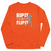 Baseball Long Sleeve Performance Tee - Rip It Flip It