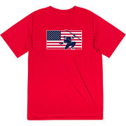 Hockey Short Sleeve Performance Tee - Patriotic Hockey