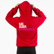Gymnastics Hooded Sweatshirt - Eat. Sleep. Gymnastics. (Back Design)