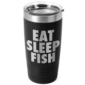 Fly Fishing 20 oz. Double Insulated Tumbler - Eat Sleep Fish
